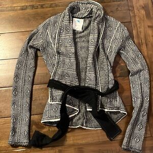Knit blazer sz med